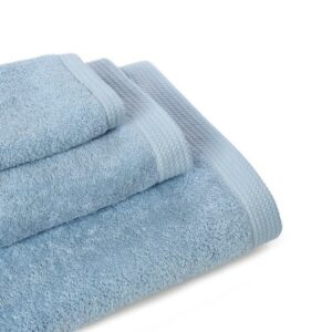 Σετ Πετσέτες Προσώπου 3 Τεμ. 100% Βαμβακερές Γαλάζιες OEKO-TEX®