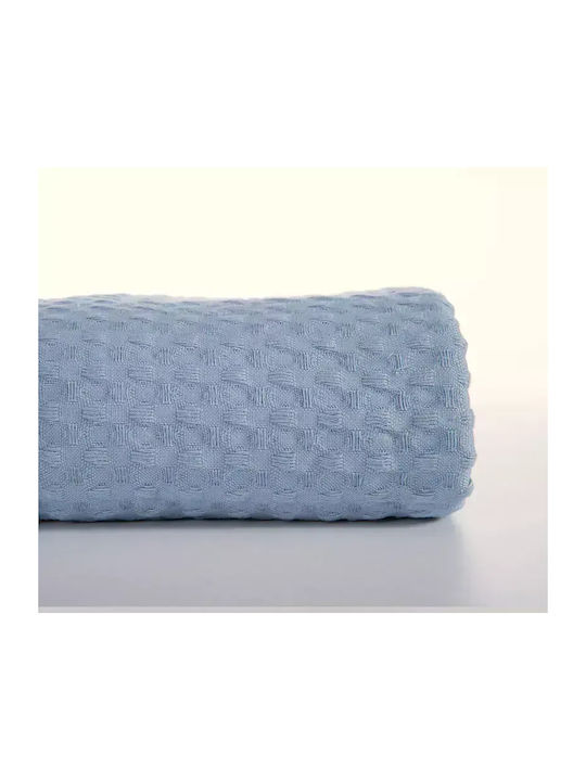 008616 Κουβέρτα Πικέ GOLF-11 160x230cm Light Blue 100% Cotton Κωδ. 739