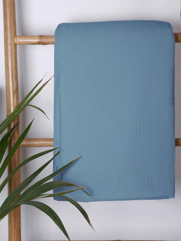 008616 Κουβέρτα Πικέ GOLF-11 160x230cm Light Blue 100% Cotton Κωδ. 739