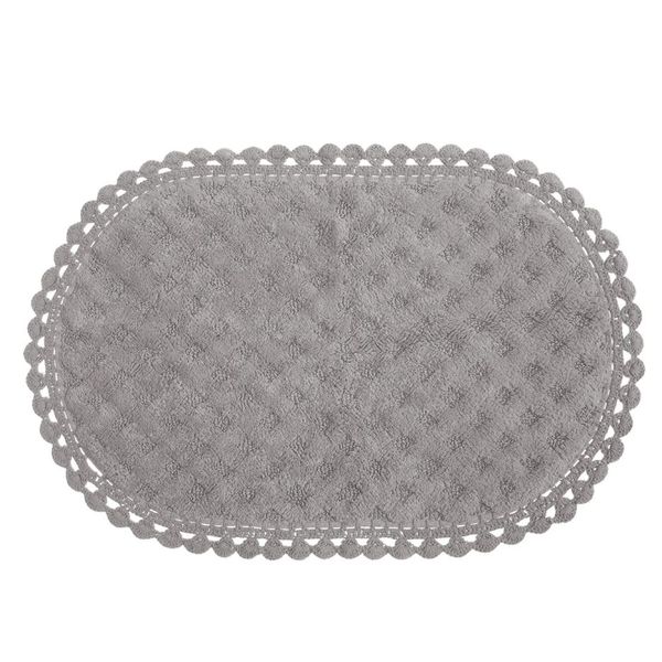 034261 Χαλάκι Μπάνιου Touch Grey 55x85cm Nef-Nef