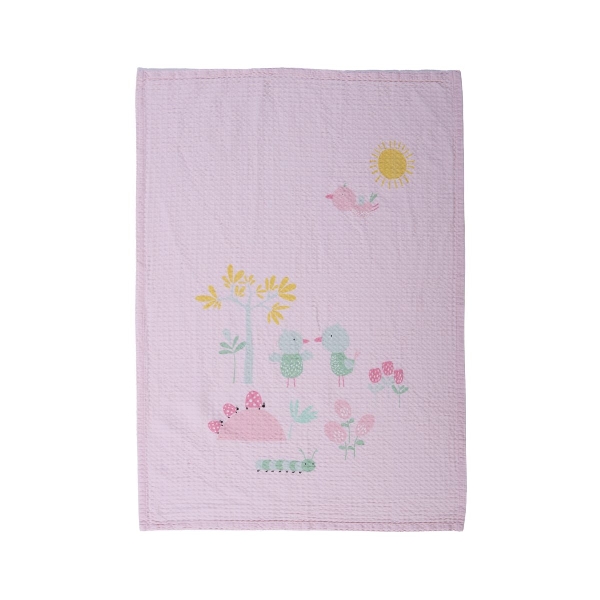 039487 Κουβέρτα Πικέ Κούνιας 110x150cm Nef-Nef Homeware Baby Spring Happiness