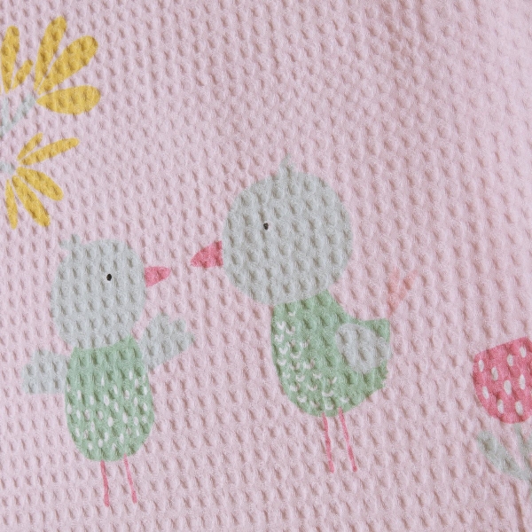 039487 Κουβέρτα Πικέ Κούνιας 110x150cm Nef-Nef Homeware Baby Spring Happiness