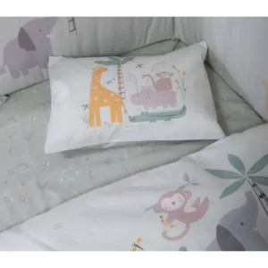 Σετ Σεντόνια Κούνιας 3 Τεμαχίων Nef-Nef Savana Green 120x170