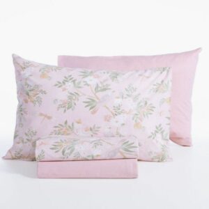 Σεντόνια Υπέρδιπλα με Λάστιχο Σετ Dreamel Pink Nef-Nef Homeware
