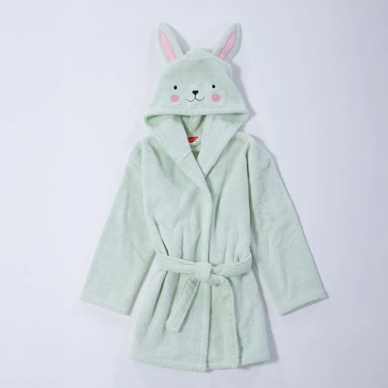 039756 Μπουρνούζι Με Κουκούλα Nef Nef Pic Nic Together Milky Green NO 4