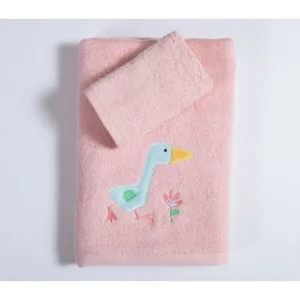039760 Σετ Βρεφικές Πετσέτες 2 Τεμαχίων Nef-Nef Spring Happiness Pink 30x50 & 70x140cm