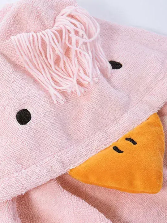 039762 Μπουρνούζι Βρεφικό Nef-Nef Homeware Spring Happiness Pink No 4