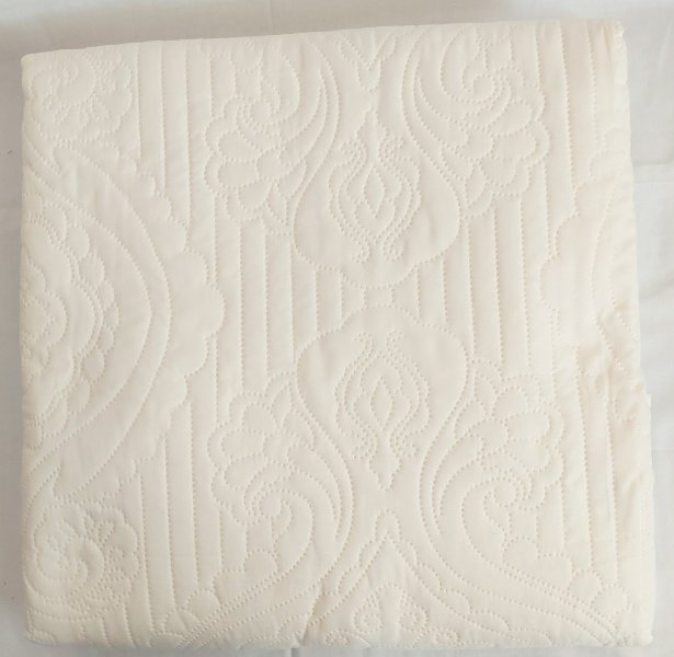 100-245 Κουβερλί Εκρού 160x220cm με Σχέδιο