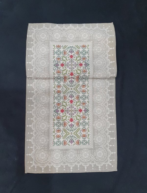 100-250-1 Ράνερ με Κέντημα 45x140cm Στόφα
