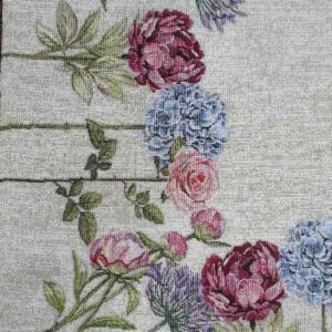 Τραπεζοκαρέ με Ανεμώνες & Τριαντάφυλλα 140x140cm