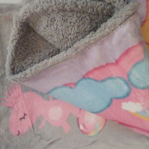Κουβέρτα Flannel με Sherpa Ουράνιο Τόξο Μονό 150x200cm Κωδ. 22-038