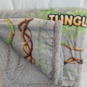 ουβέρτα Flannel με Sherpa Jungle 150x200cm Κωδ. 22-041