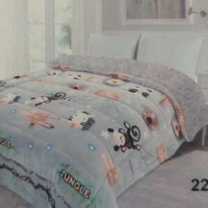 ουβέρτα Flannel με Sherpa Jungle 150x200cm Κωδ. 22-041