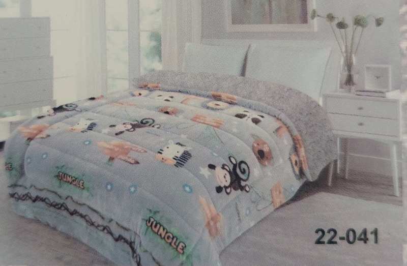 22041 ουβέρτα Flannel με Sherpa Jungle 150x200cm Κωδ. 22-041