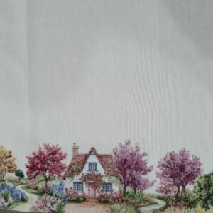 Κλασικό Καρέ Gobelin με Φλοράλ Σχέδιο 100x100cm