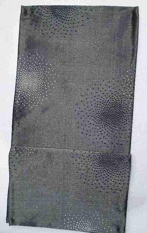 500-136 Ράνερ Τραπεζιού Ασημί-Μαύρο 38x126cm