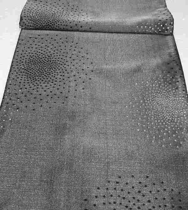 500-136 Ράνερ Τραπεζιού Ασημί-Μαύρο 38x126cm