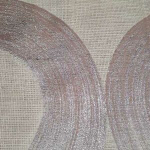 Ράνερ Μπεζ-Ασημί με Μισούς Κύκλους 33x120cm