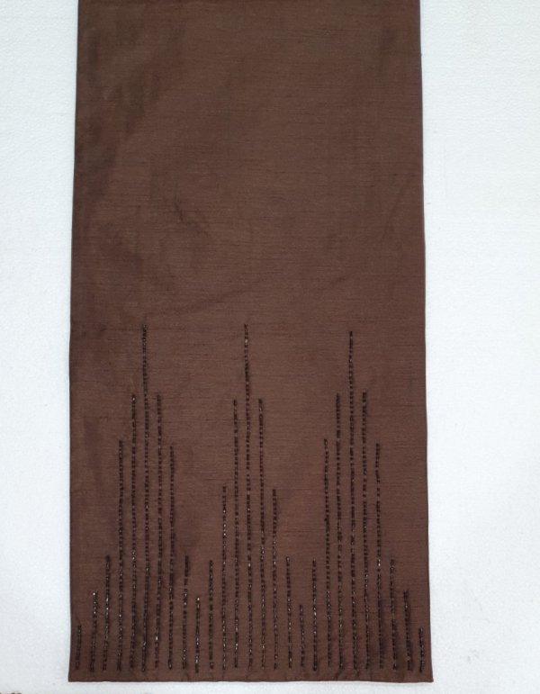 500-160 Καφέ Ράνερ Τραπεζιού με Πούλιες 35x158cm