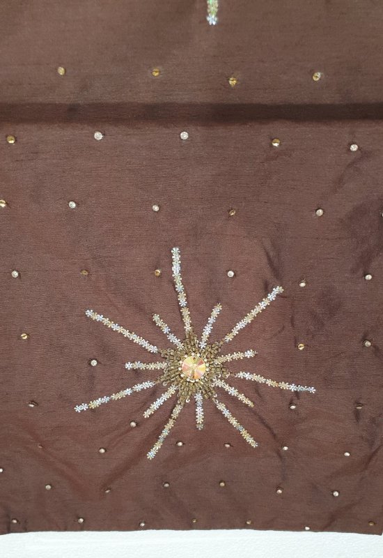 500-162 Ράνερ Τραπεζιού Καφέ με Χάντρες 34x156cm
