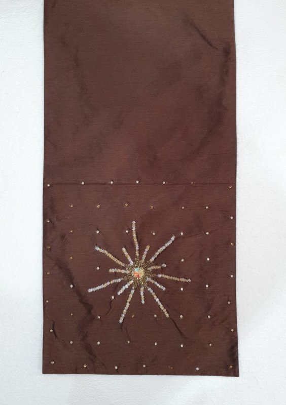 500-162 Ράνερ Τραπεζιού Καφέ με Χάντρες 34x156cm