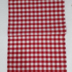 Ράνερ Τραπεζιού Κόκκινο Καρό 40x116cm