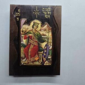 Εικόνα Αγία Αικατερίνη 23x16x3cm