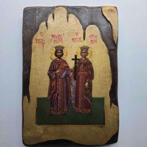 Εικόνα Άγιοι Κωνσταντίνος & Ελένη 30x21x3cm
