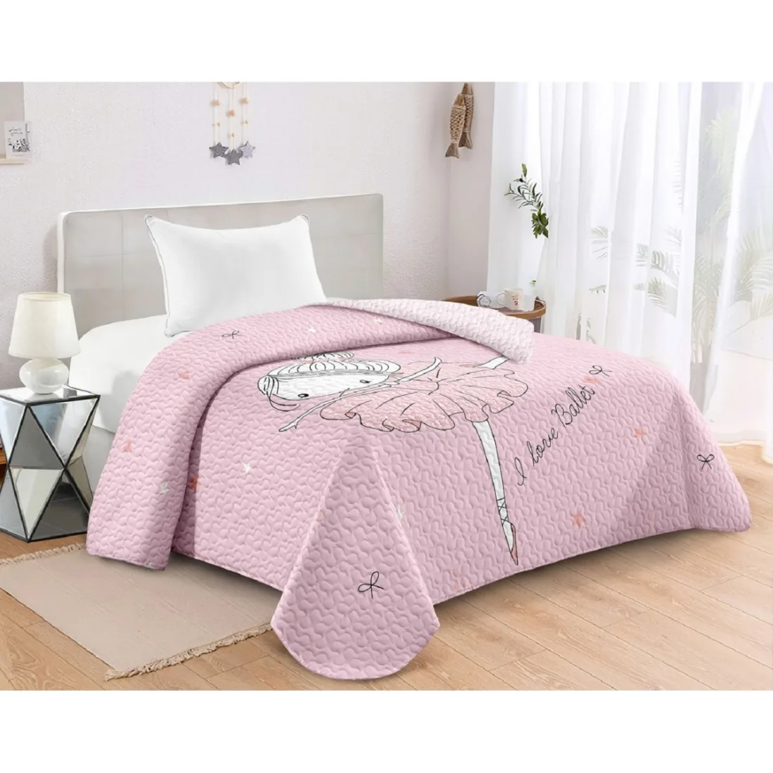 872132 Adam Home Μπαλαρίνα Κουβερλί Μονό 160x220cm