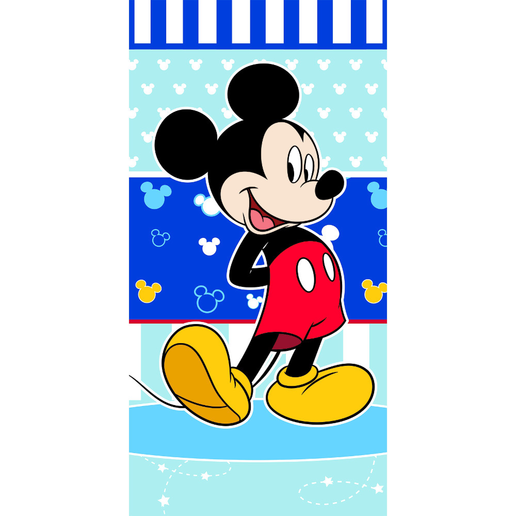 034614097120 BOREA Mickey Πετσέτα Θαλάσσης Βαμβακερή Βελούδινη 320gsm 70x140cm
