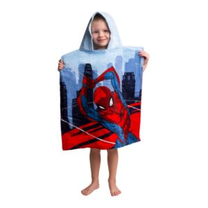 BOREA Home Παιδικό Πόντσο Βαμβακερό Βελούδινο Spiderman 320gsm 50x115cm