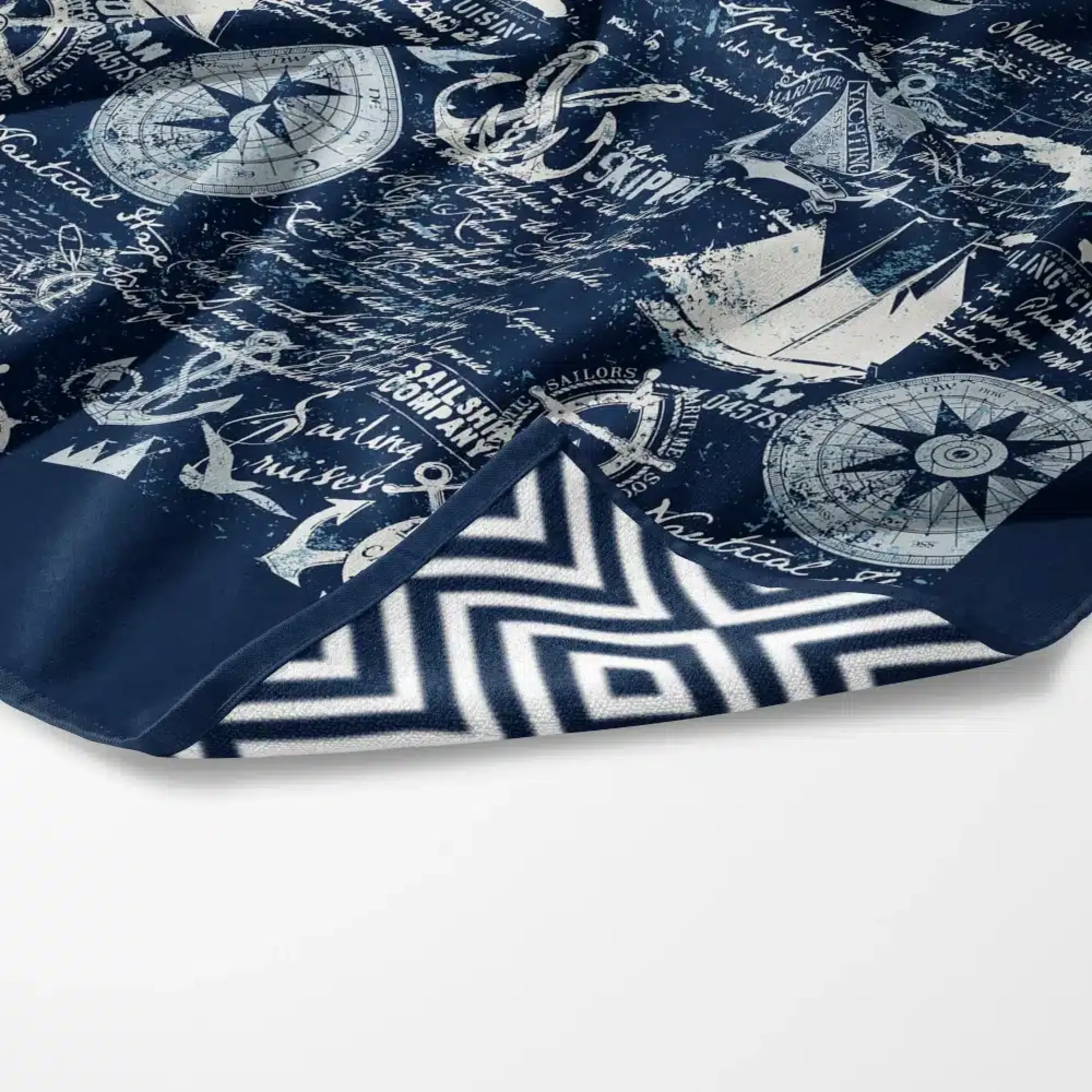 041506097261 Borea Quick Dry Nautical Πετσέτα Θαλάσσης Microfiber 90χ180