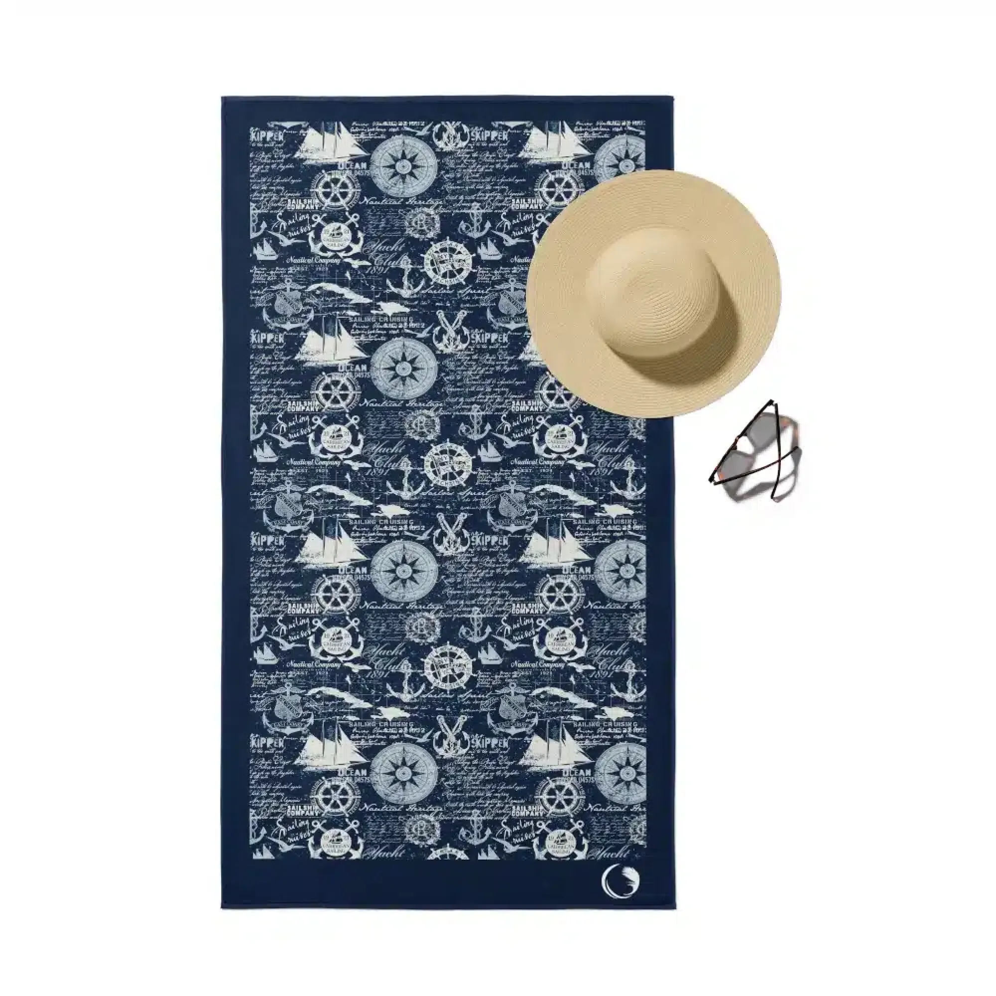 041506097261 Borea Quick Dry Nautical Πετσέτα Θαλάσσης Microfiber 90χ180