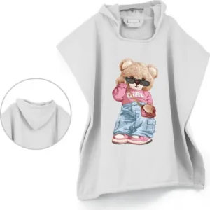 Borea Teddy Girl Παιδικό Πόντσο Θαλάσσης 60x60cm