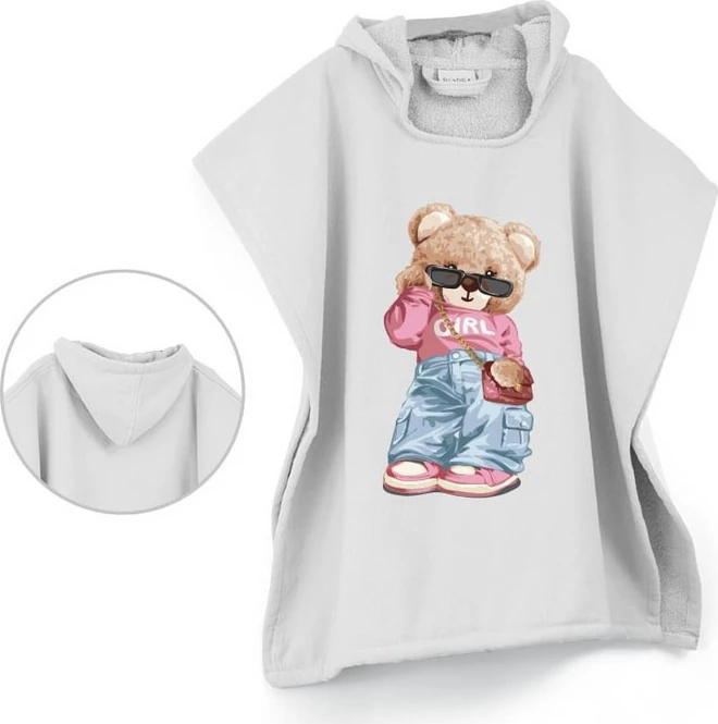049501052114 Borea Teddy Girl Παιδικό Πόντσο Θαλάσσης 60x60cm
