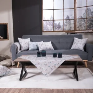 Teoran Altea Καρέ Φλοράλ Μπεζ 135x135cm