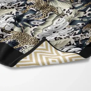 BOREA Leopard Πετσέτα Θαλάσσης Microfiber Quick Dry Μπεζ 90x180cm