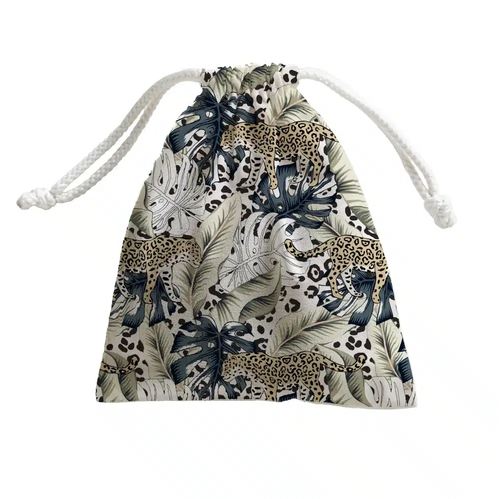 041505089261 BOREA Leopard Πετσέτα Θαλάσσης Microfiber Quick Dry Μπεζ 90x180cm