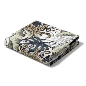 BOREA Leopard Πετσέτα Θαλάσσης Microfiber Quick Dry Μπεζ 90x180cm