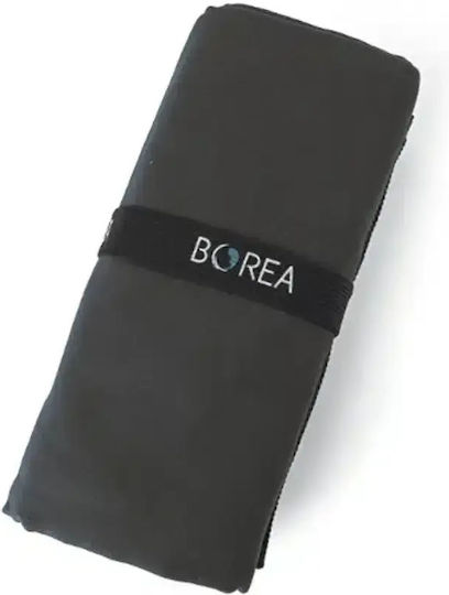 041511086270 BOREA Πετσέτα Σώματος Microfiber Μαύρη 80x160cm