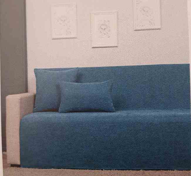 1001-1 Σετ Ριχτάρια Σενίλ 2 Τεμαχίων Πετρόλ 170x230cm & 170x280cm