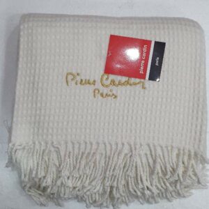 PIERRE CARDIN Ριχτάρι – Κουβέρτα Καναπέ Εκρού 140x180cm 50% Βαμβάκι - 50% Ακρυλικό