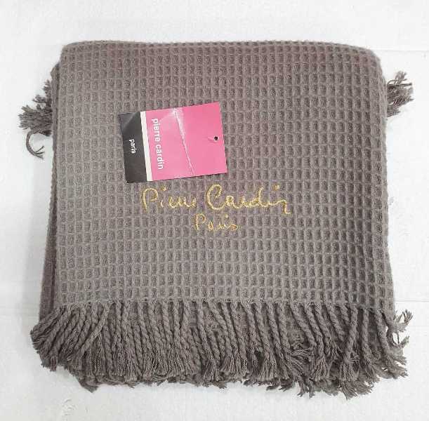 PARIS-903 PIERRE CARDIN Ριχτάρι – Κουβέρτα Καναπέ Γκρι 140x180cm 50% Βαμβάκι - 50% Ακρυλικό