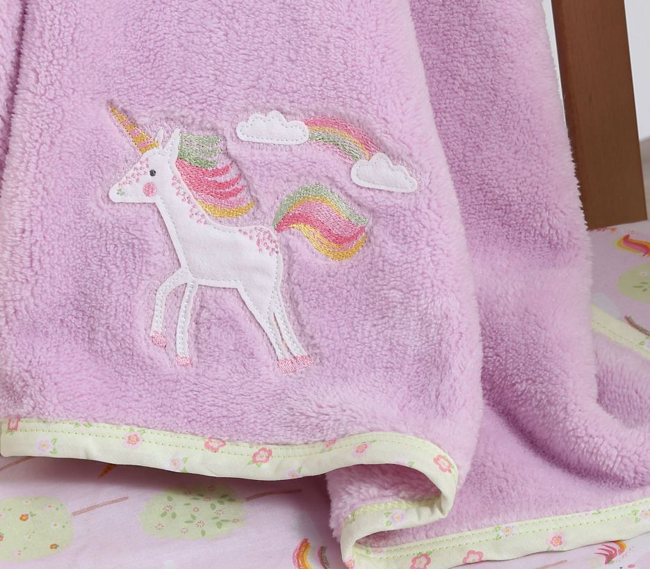 3000-14 NEF-NEF Rainbow Story Κουβέρτα Fleece Κούνιας 105χ80cm
