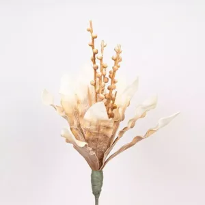 Estheti Διακοσμητικό Κλαδί Αλόη Foam Μπεζ 35x95cm