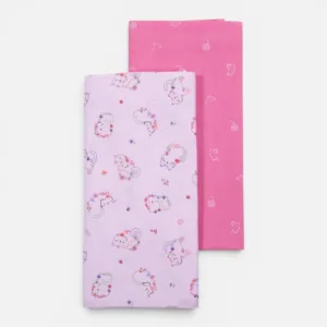 Σετ Σεντόνια Λίκνου 2 Τεμαχίων Nef-Nef Cats Are Perfect Pink 70x120cm
