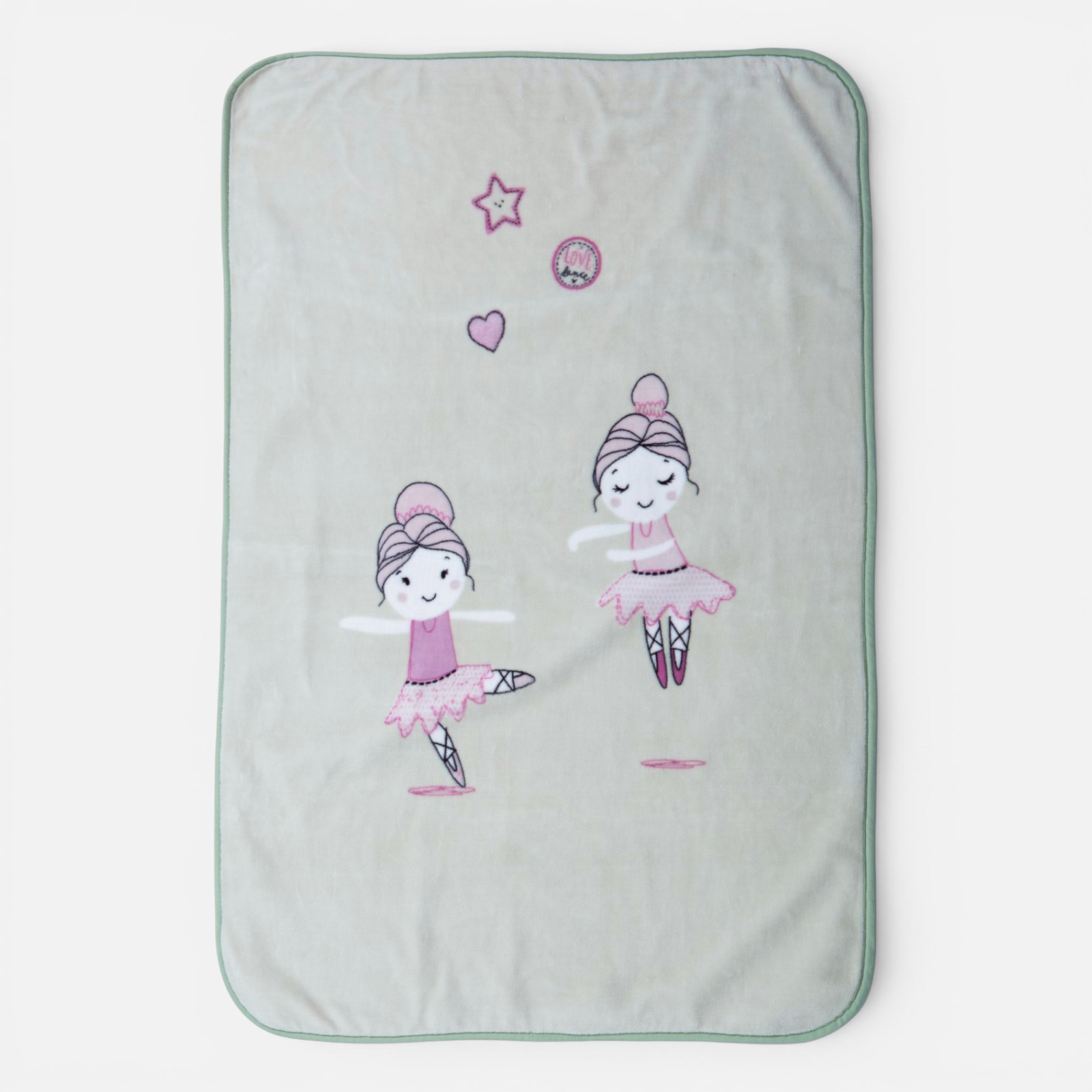 040922 Nef-Nef Ballerine World Κουβέρτα Κούνιας Fleece Πράσινο Mint 100x140cm