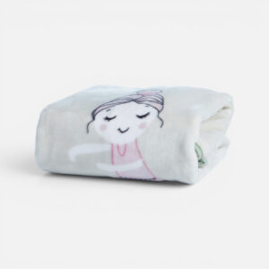 Nef-Nef Ballerine World Κουβέρτα Κούνιας Fleece Πράσινο Mint 100x140cm