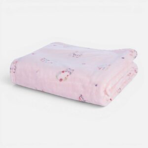 Βρεφική Κουβέρτα Fleece Κούνιας Cats Are Perfect Pink Nef-Nef Homeware