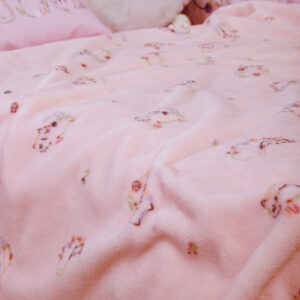 Βρεφική Κουβέρτα Fleece Κούνιας Cats Are Perfect Pink Nef-Nef Homeware